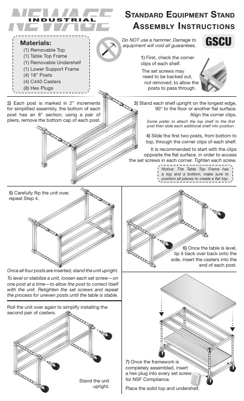 Equipment Stands (GSCU)