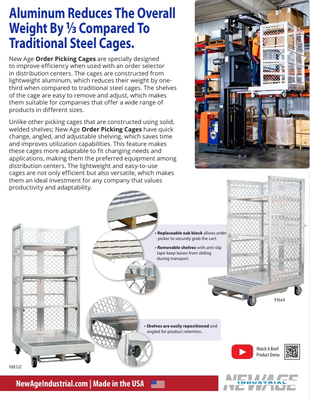 Order Picking Cages: Aluminum vs Steel