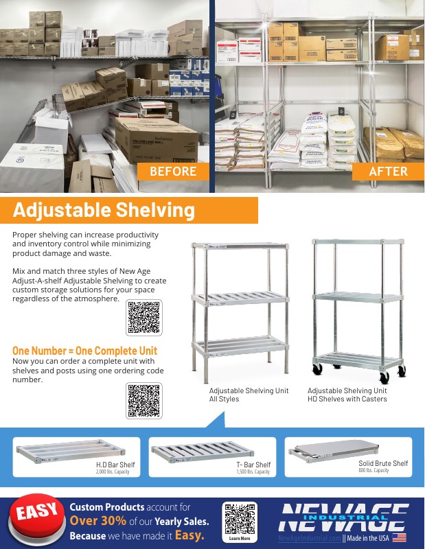 Adjustable Shelving Overview Flyer