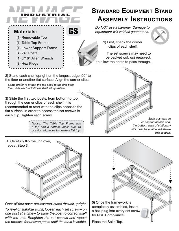 Equipment Stands (GS)