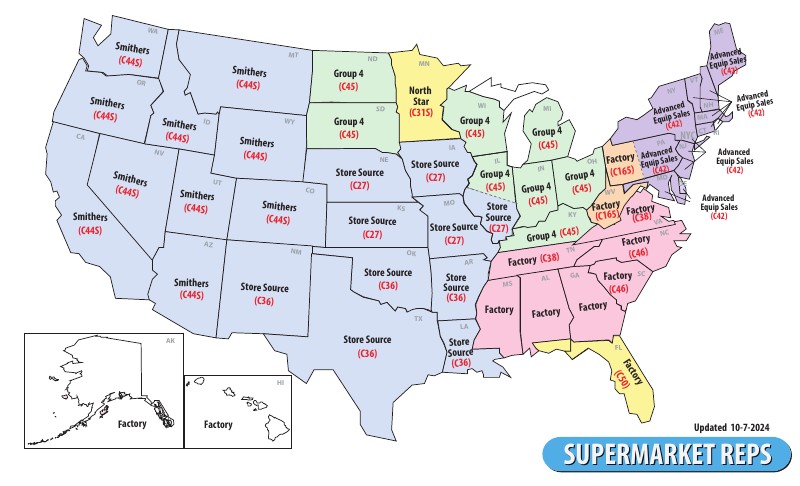 Supermarket Rep Map