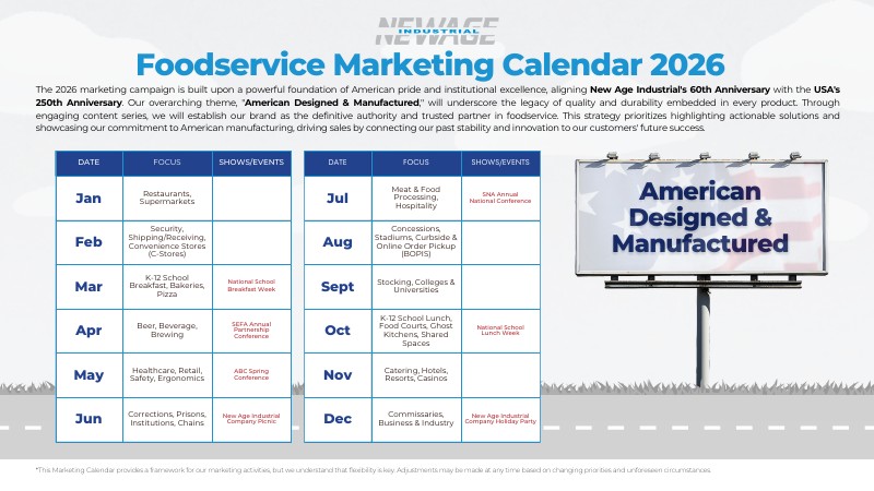 Foodservice Marketing Calendar – 2026