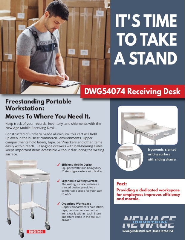 Receiving Desk 54074 & Conveyor Box System DWG52241