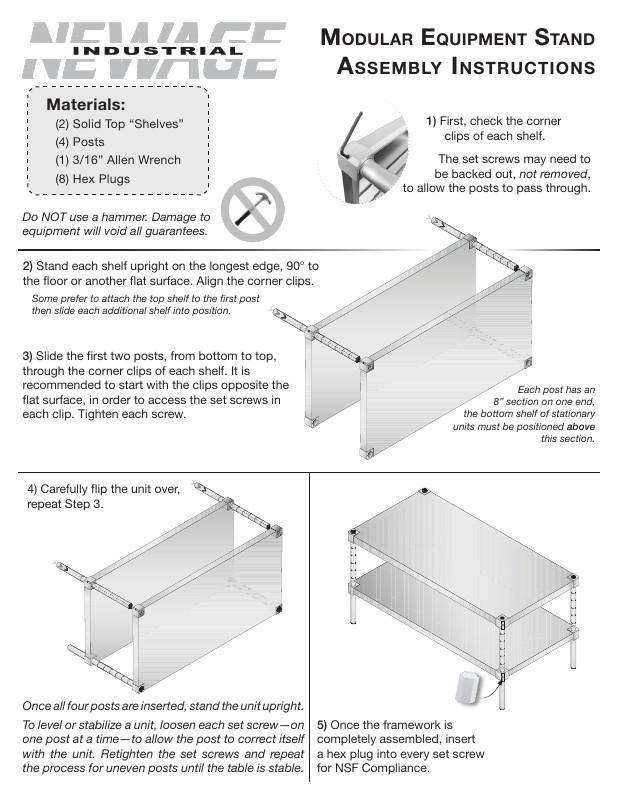 Modular Equipment Stand (Stationary)